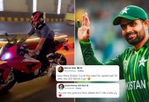 Babar Azam’s Motorbike Ride Raises Safety Concerns Among Fans Ahead of Asia Cup and World Cup Babar Azam's Motorbike Ride