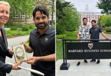 Mohammad Rizwan Gifts Holy Quran To Teacher at Harvard Mohammad Rizwan Gifts Holy Quran To Teacher at Harvard