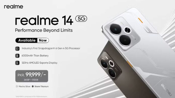 realme 14 Series Launches in Pakistan Under PKR 100K with Snapdragon 6 Gen 4 and Massive 512GB Storage