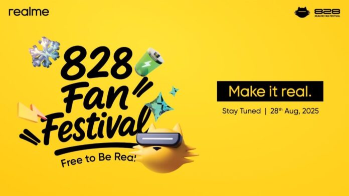 realme Unveils 15000mAh Battery & Chill Fan Phone at 828 Fan Festival