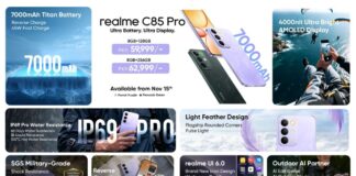 Realme C85 Pro Debuts in Pakistan with 7000mAh Battery, 4000nit Sunlight-Proof Display, and IP69 Pro Durability Realme C85 Pro Debuts in Pakistan with 7000mAh Battery, 4000nit Sunlight-Proof Display, and IP69 Pro Durability